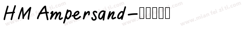 HM Ampersand字体转换